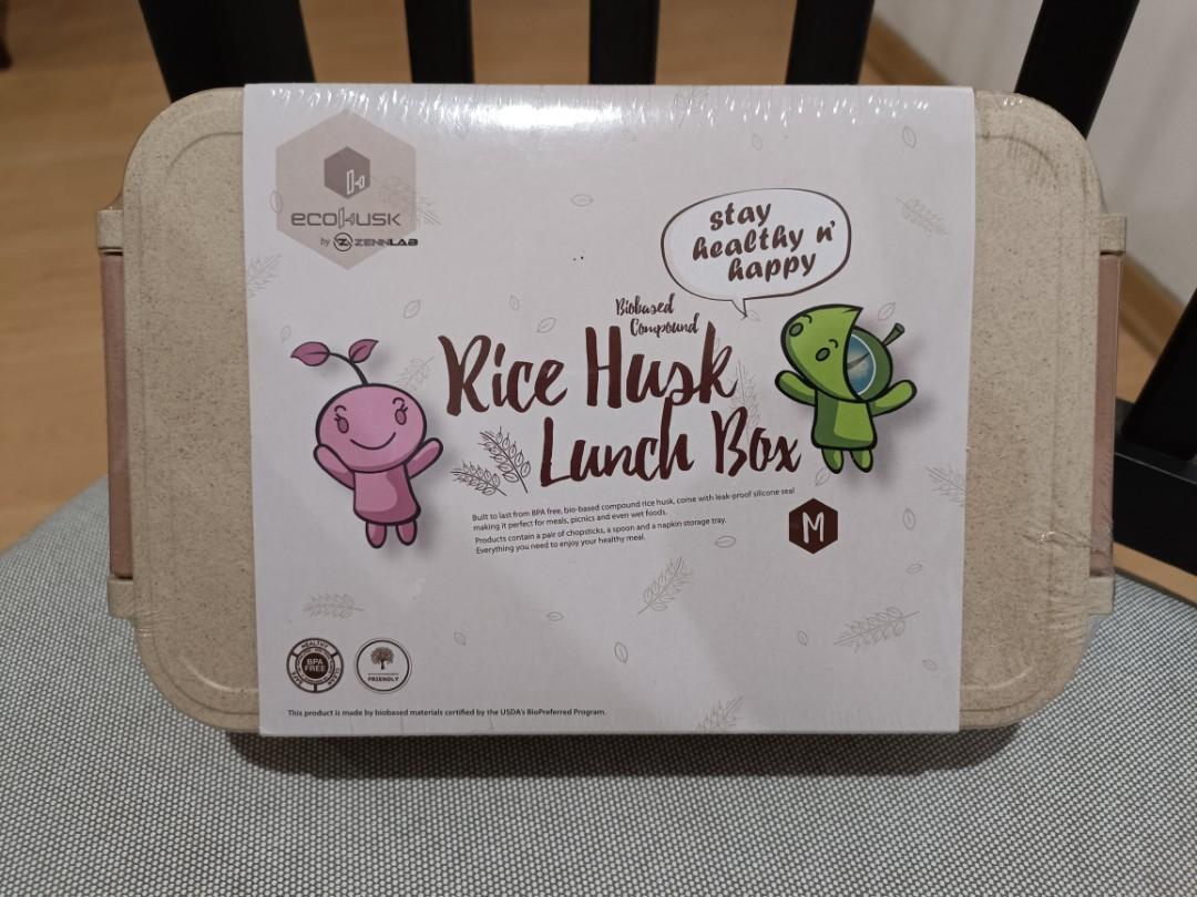 EcoHusk Rice Husk Lunch Box (M), Furniture & Home Living, Kitchenware ...