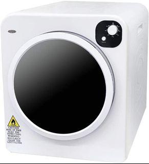 Electric Portable Compact Cloth Dryer with Stainless Steel Tub, 7 Drying Mode, 13.2lbs/6KG White Laundry Machine