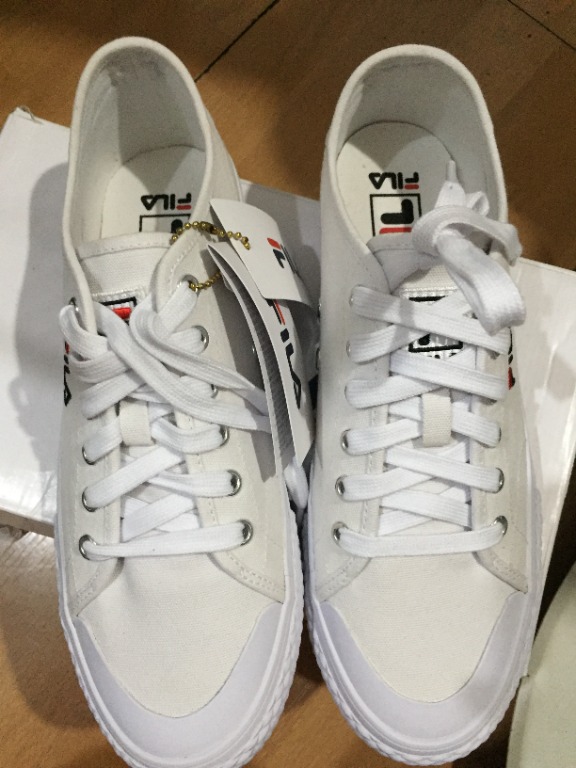 Fila white canvas sale