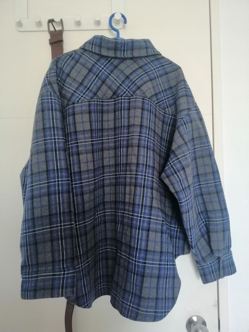 Flannel zara tops women size L, Women's 