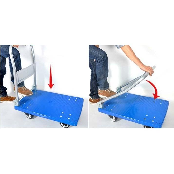 FOLDABLE INSTALLED TROLLEY/ PLASTIC/ PVC/ METAL/ 150KG/ Big PVC Trolley ...