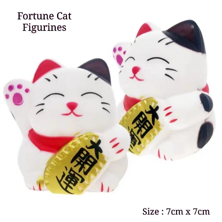 Fortune Cat Figurines Cake Topper, Hobbies & Toys, Toys & Games on