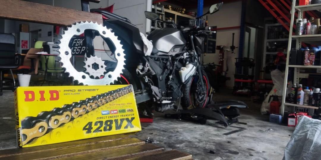 Yamaha FZS, FZX, FZ16 V3 & V4 Chain and Sprocket set, Motorcycles