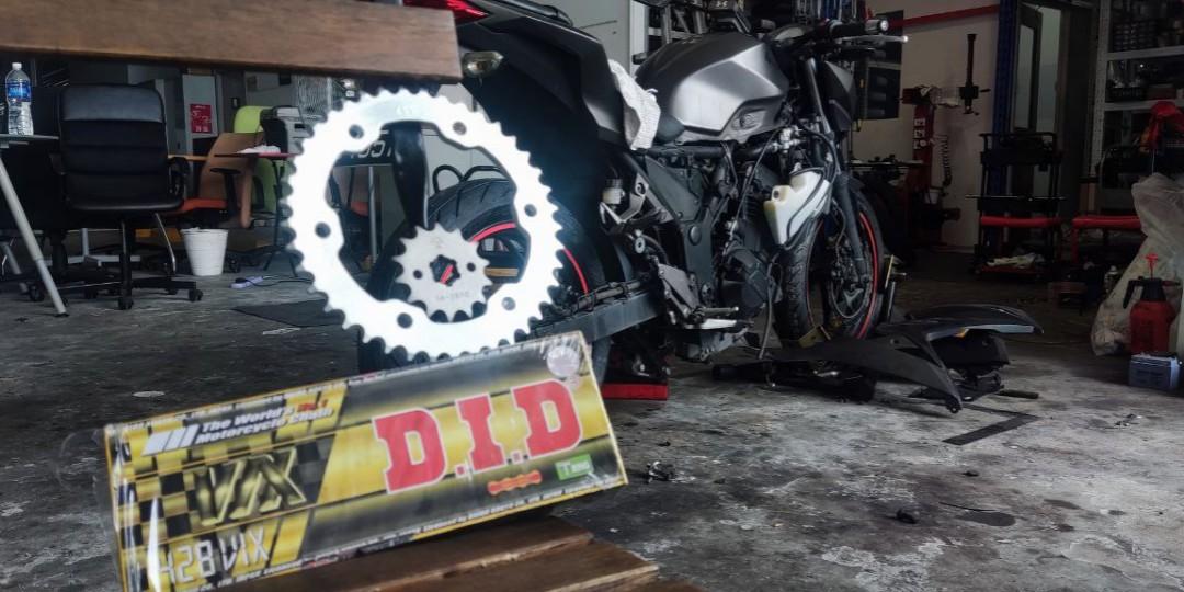 Yamaha FZS, FZX, FZ16 V3 & V4 Chain and Sprocket set, Motorcycles