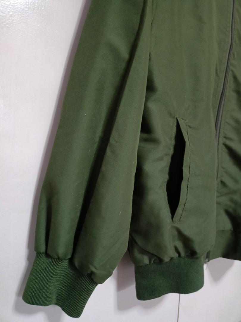 Green bomber jacket, Women's Fashion, Coats, Jackets and Outerwear on ...