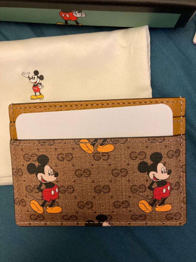 gucci mickey card holder