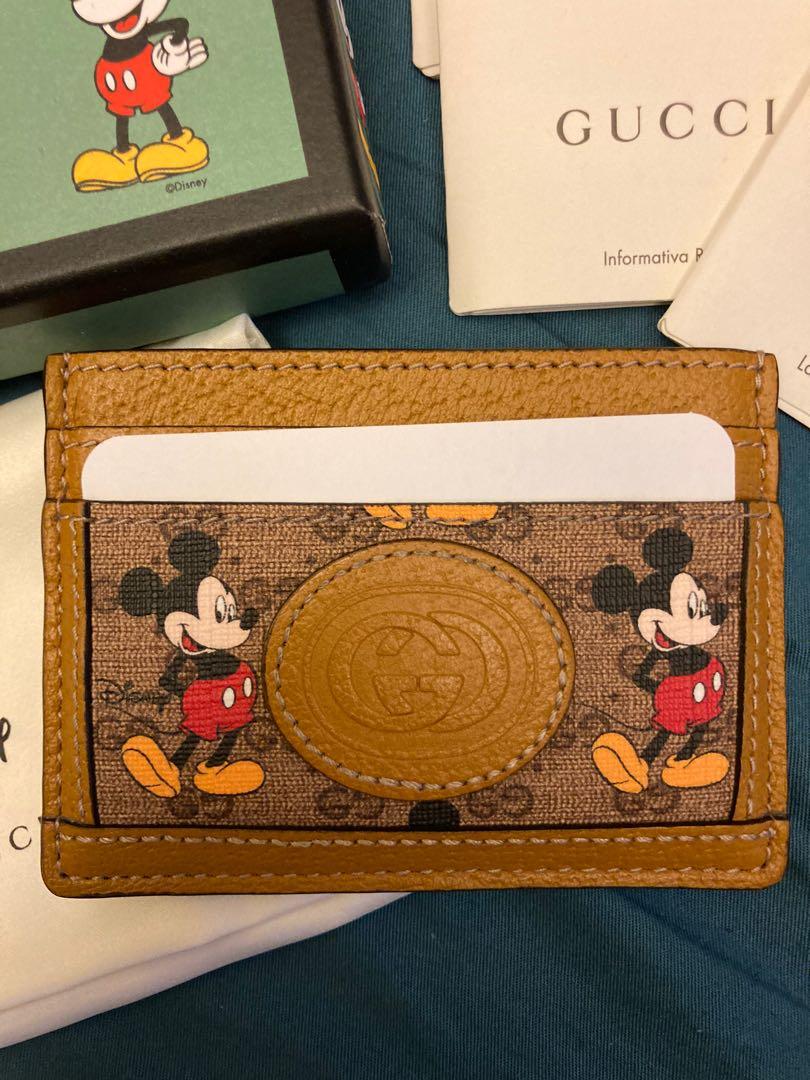 gucci mickey card holder