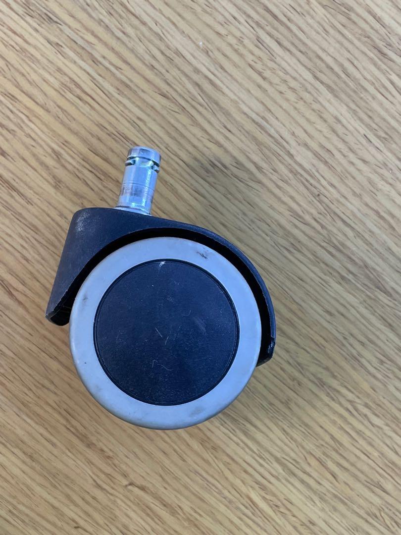 IKEA chair wheels modified with no lock, Furniture & Home Living