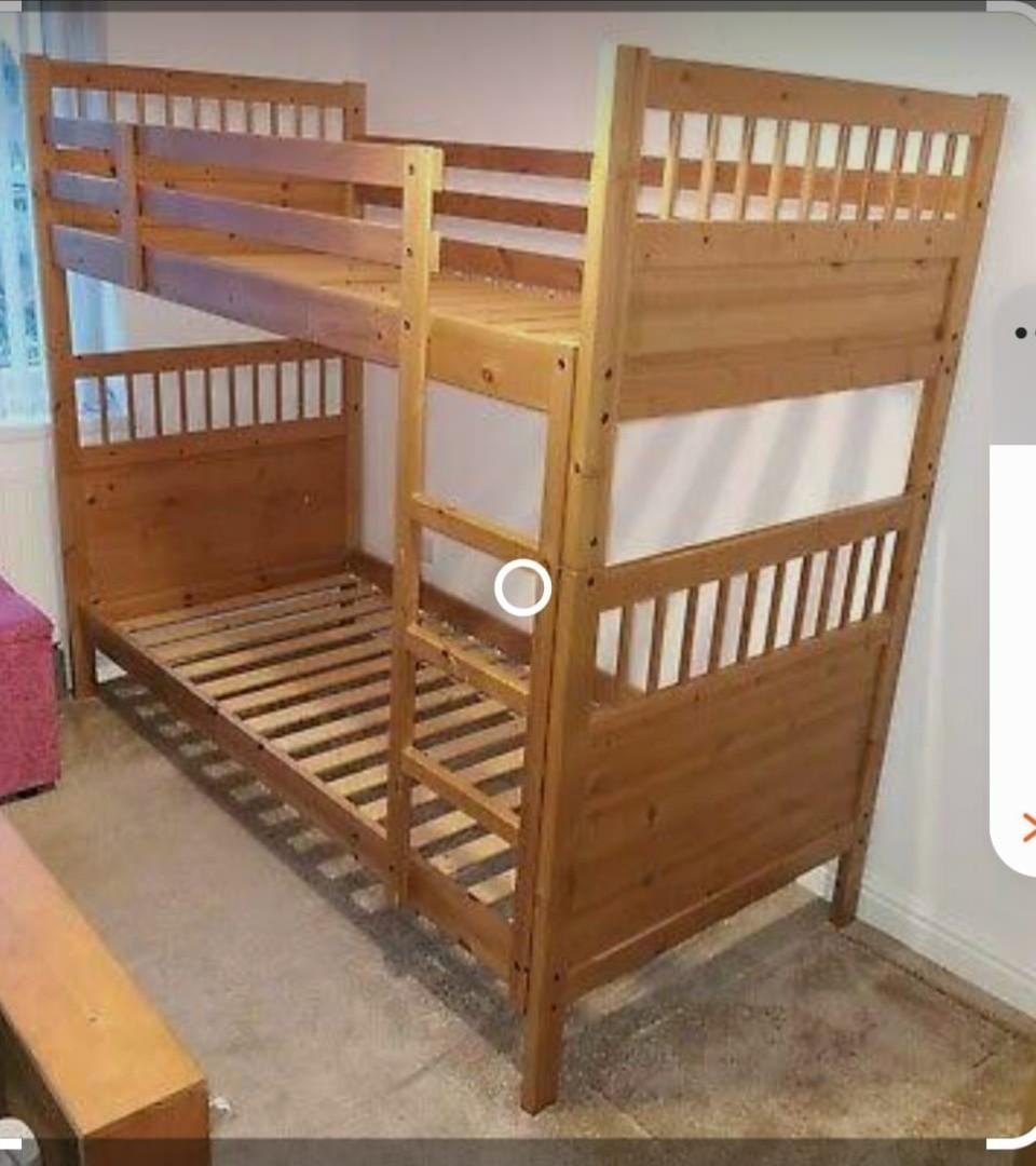 Ikea double deck bed, Furniture & Home Living, Furniture, Bed Frames ...