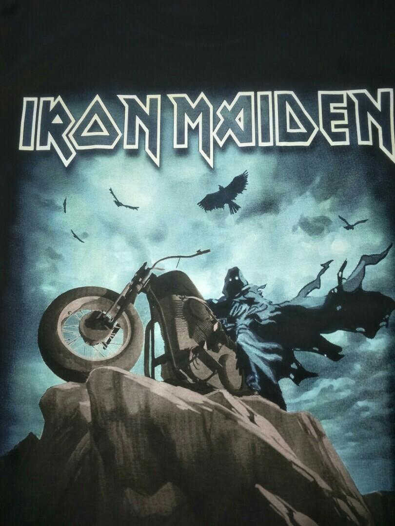 Iron Maiden The Writing On The Wall T Shirt Men s Fashion Tops Sets Tshirts Polo Shirts on Carousell