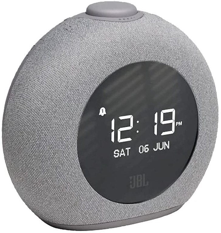 JBL Horizon 2 Bluetooth Clock Radio Speaker with FM Radio, Grey