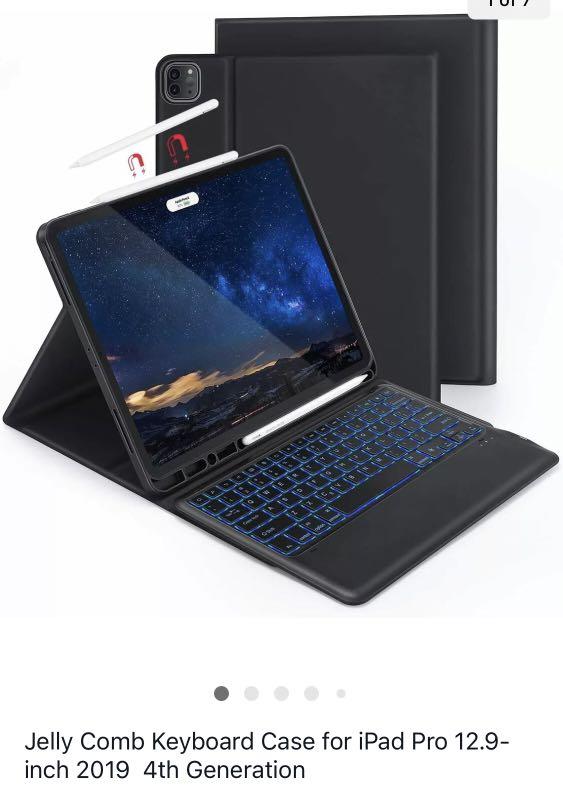 Jelly Comb Keyboard Case for iPad Pro 12.9inch 2019 4th Generations