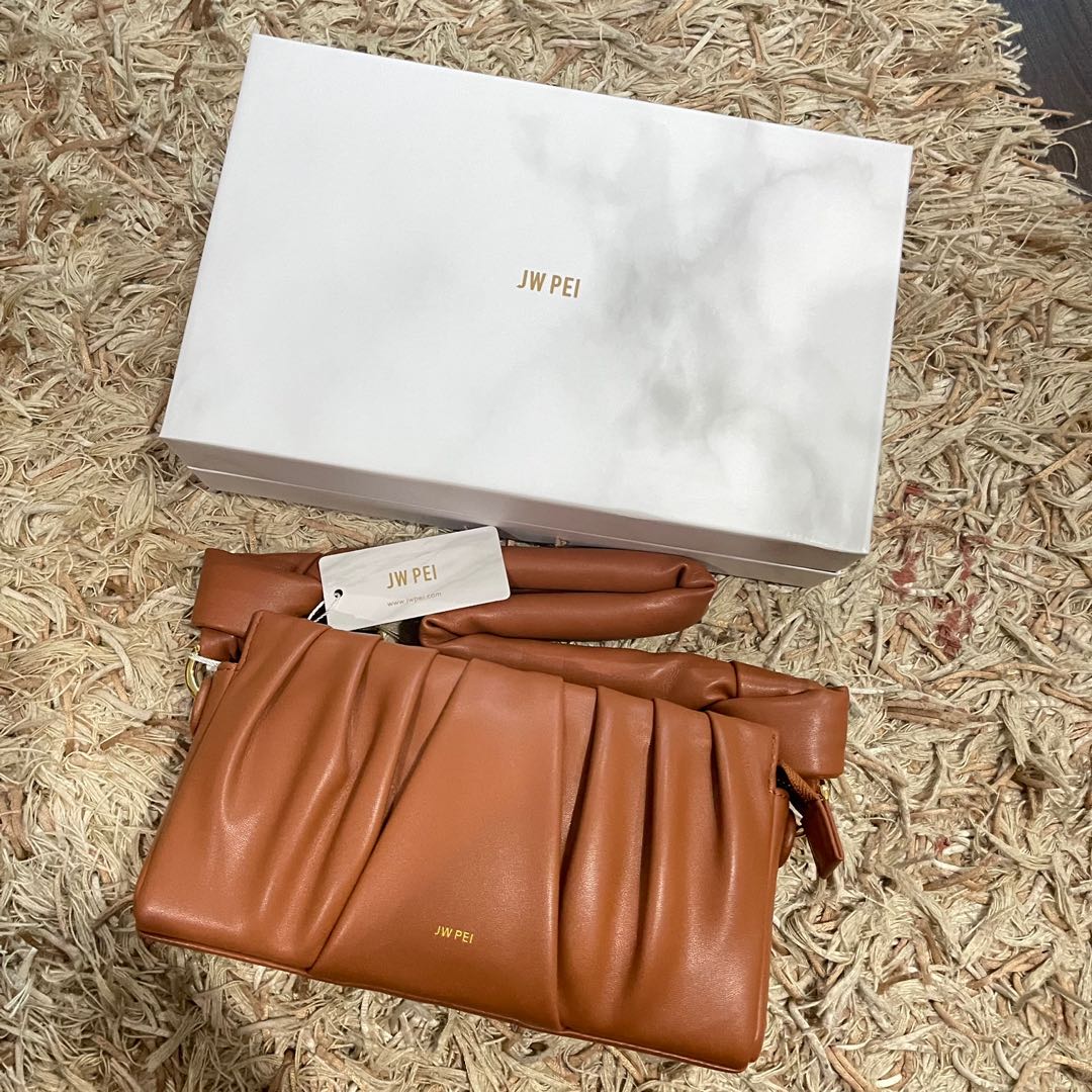 JW PEI Mila Shoulder Bag in Brown, Luxury, Bags & Wallets on Carousell