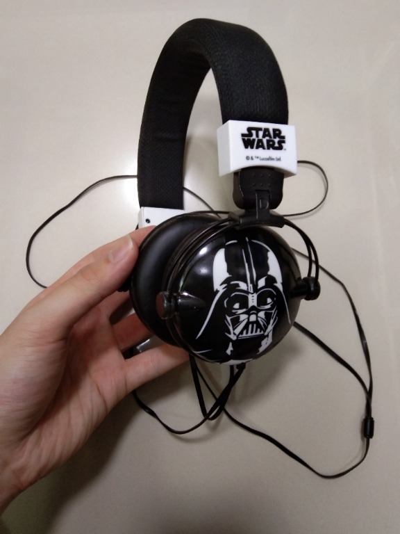 Kids Star Wars Headphones (Darth Vader), Audio, Headphones & Headsets on  Carousell