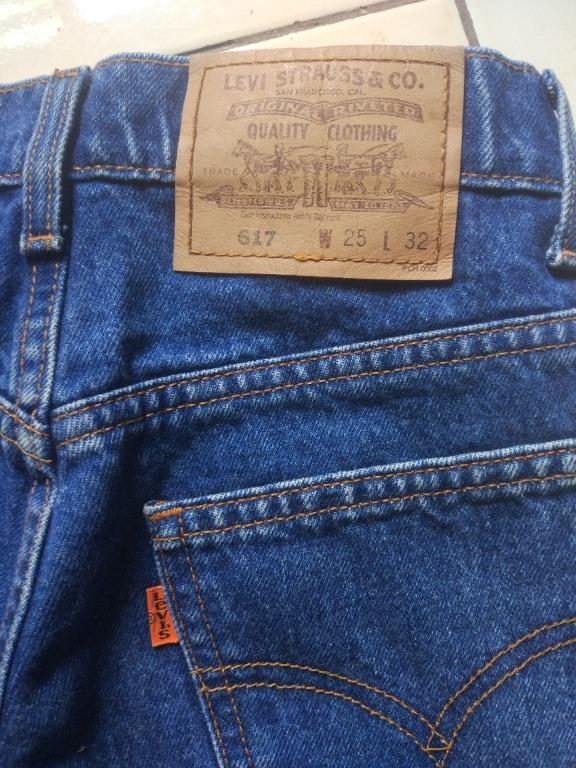 Levis 617 bootcut jeans 25.5, Men's Fashion, Bottoms, Jeans on Carousell