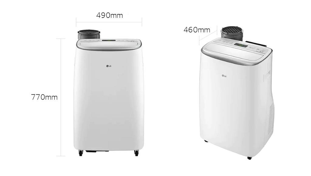 LG DUAL INVERTER PORTABLE AIRCON PA150DLX, TV & Home Appliances, Air