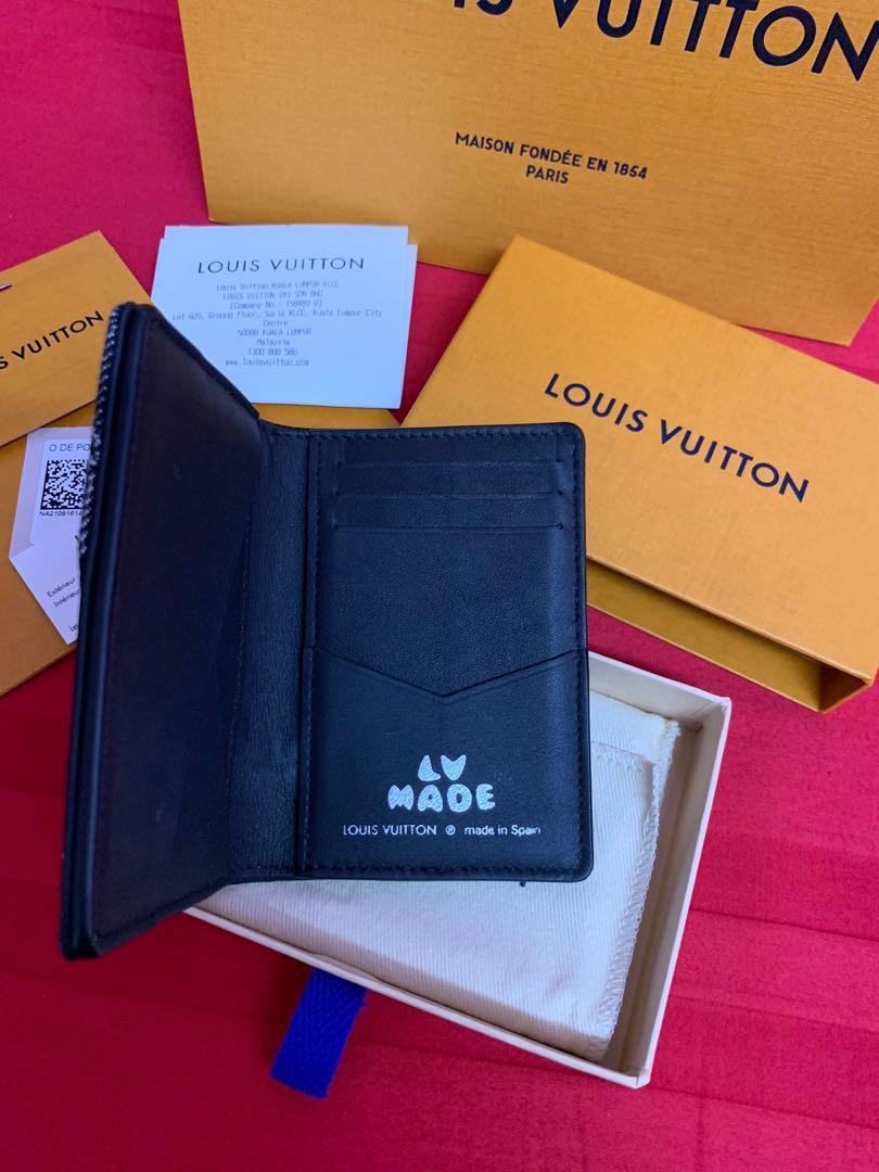 Louis Vuitton Black Pocket Organizer x Nigo 2 Denim Heart Wallet