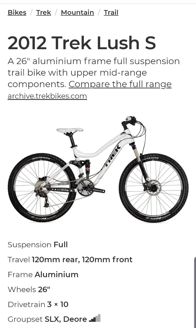 Trek cheap lush 26