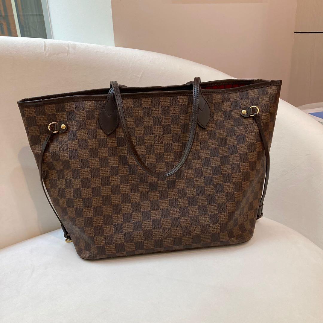 LV Neverfull MM Damier, Luxury, Bags & Wallets on Carousell