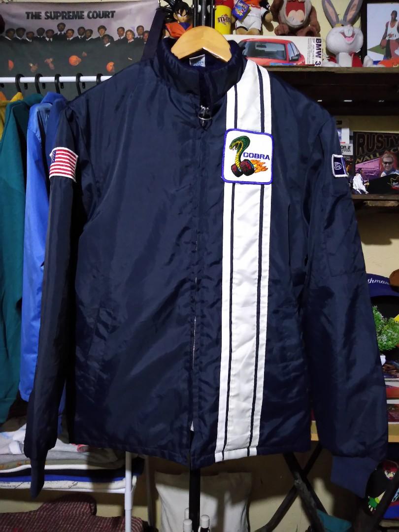 M Vintage Ford Cobra Crew Jacket Men s Fashion Coats Jackets