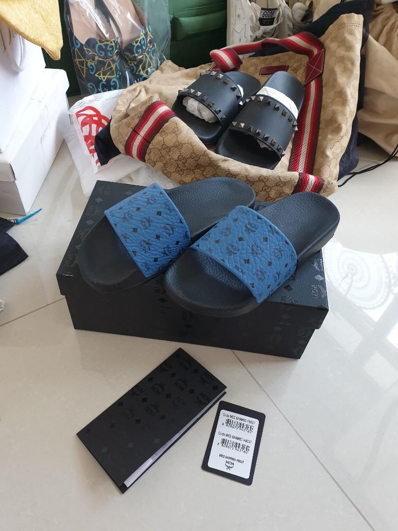 Mcm slides blue shop