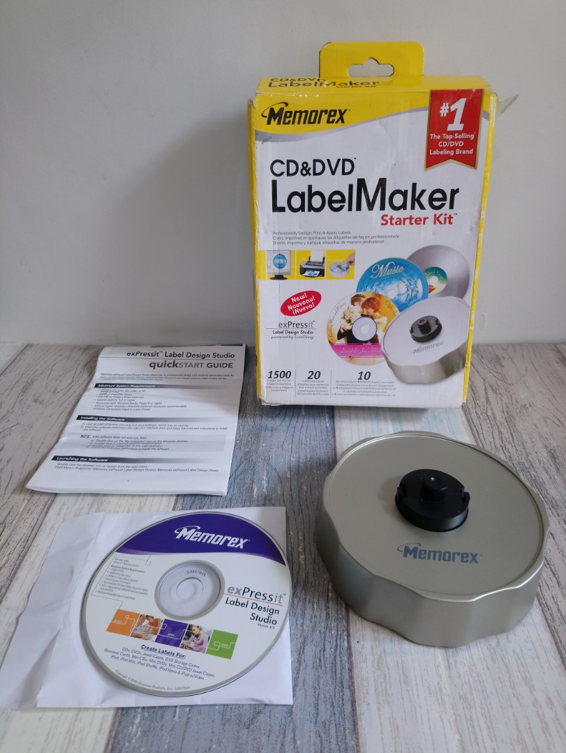 Memorex CD and DVD Label Maker Kit, Computers & Tech ...