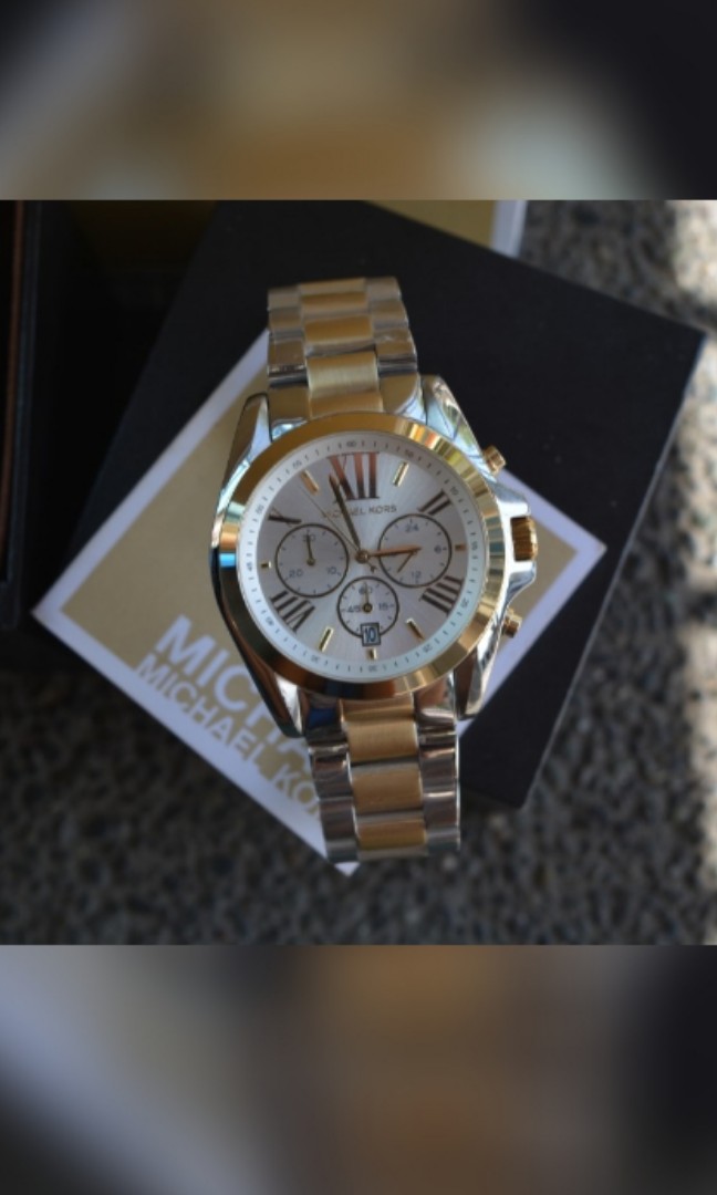 Oversized Lexington Twotone Watch  Michael Kors