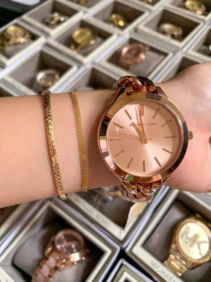 Mk twisted rose gold sale