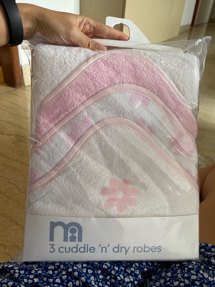 Mothercare cuddle sales and dry robes