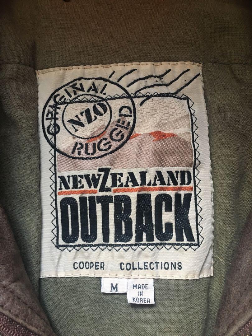 New Zealand Outback Cooper Collections Vintage Leather Bomber Zip Up