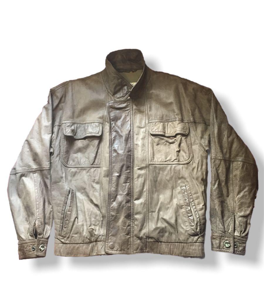 New Zealand Outback Cooper Collections Vintage Leather Bomber Zip Up