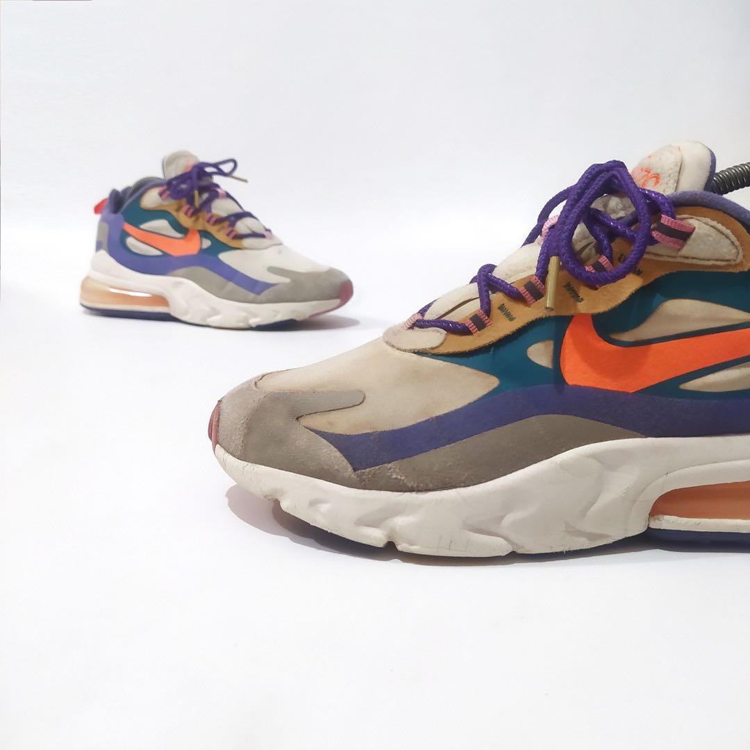 Nike Air Max 270 React ACG Light Orewood Brown, Fesyen Pria, Sepatu ,  Sneakers di Carousell