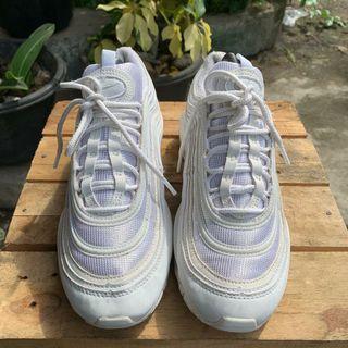 Nike airmax 97 triple white size 41