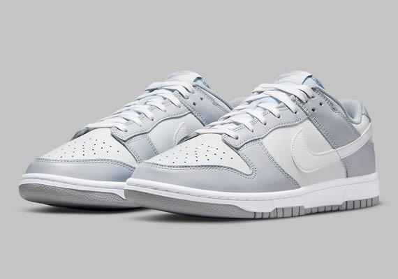 Nike dunk white grey clearance