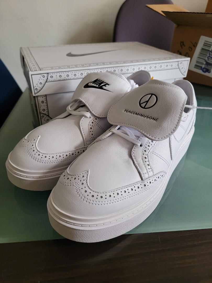 Nike Kwondo 1 G-Dragon Peaceminusone Triple White US10, 女裝, 鞋