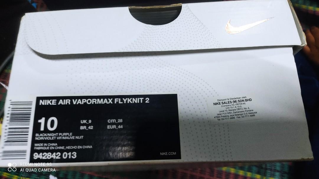 nike vapormax flyknit 2 midnight purple