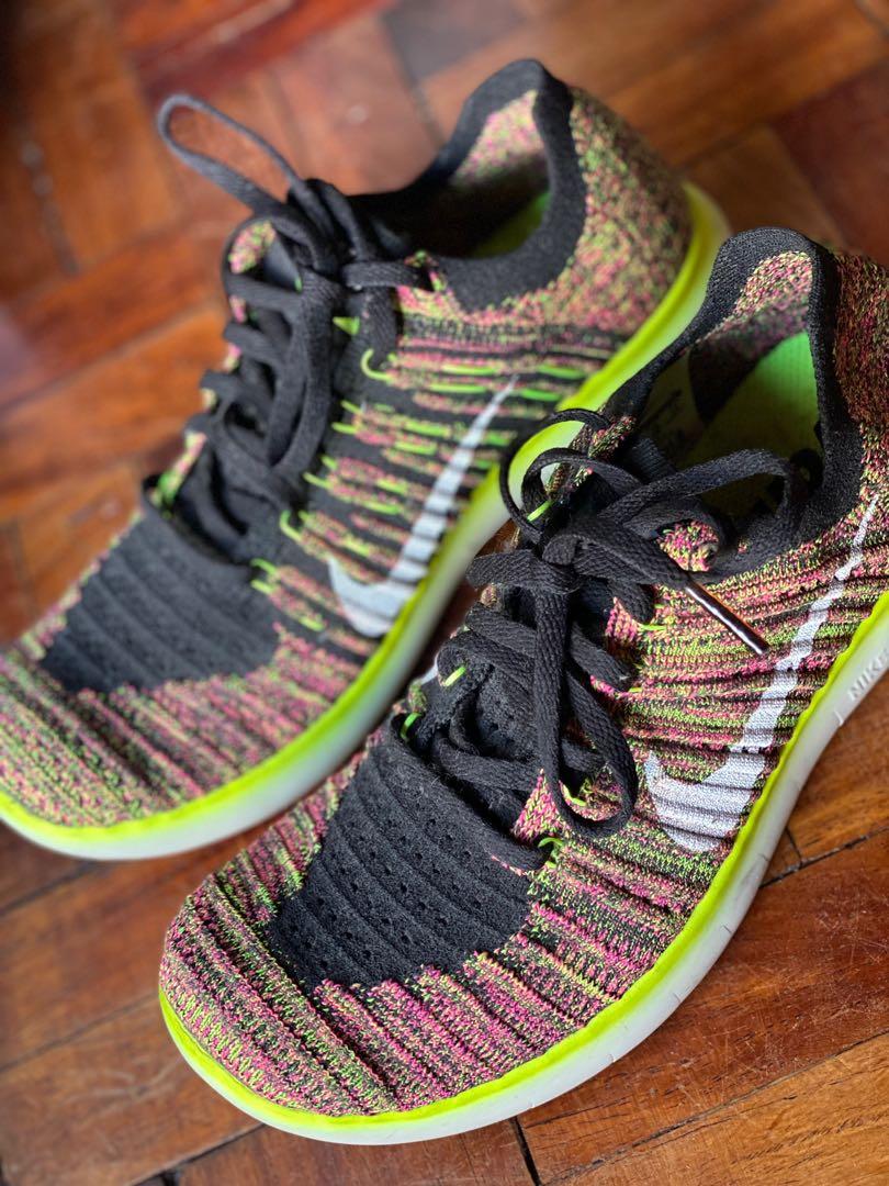 Nike Women’s Free RN Flyknit (Category: Sneakers) located in Mandaluyong City. Submitted by prelovedmj_ (Listing ID 1140118765, Image 2). Description: Like new! Worn out twice only. Bought in the US.