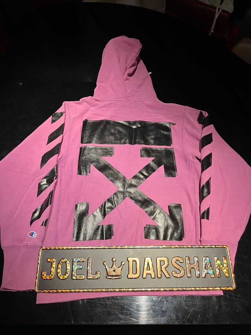 Off white champion sweatshirt sale red