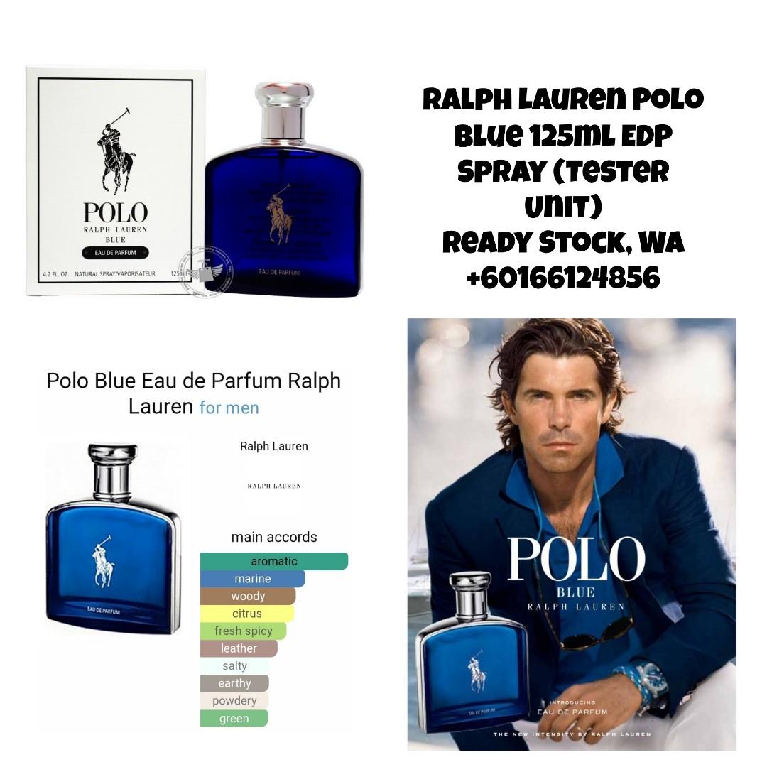 Ralph Lauren Polo Blue Eau De Parfum Spray for Men, 4.2 fl. Oz