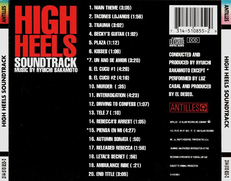 OST HIGH HEELS RYUICHI SAKAMOTO Director
