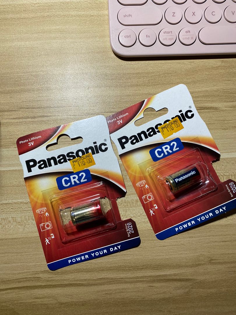 Panasonic CR2 Lithium Alkaline Batteries for Instax, Photography