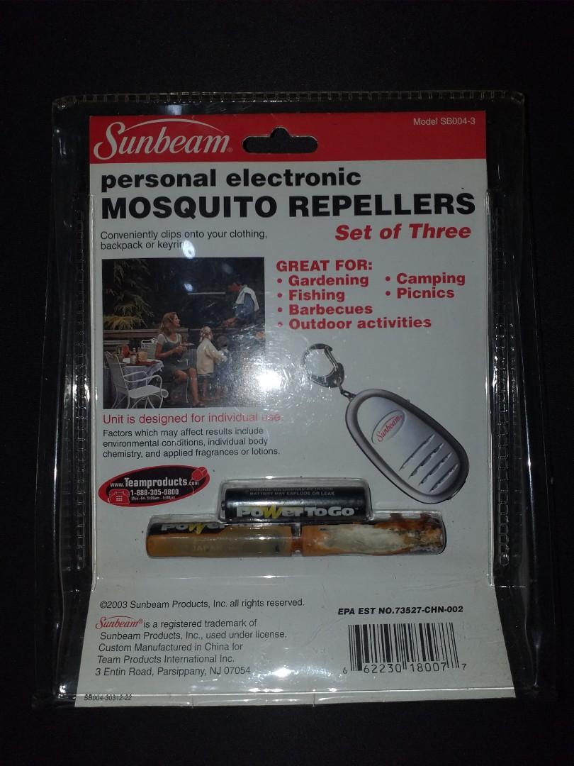 Personal Electronic Mosquito Repeller (Set of 3) (Category: Insect Repellents) located in Baguio. Submitted by eskimoprime (Listing ID 1140212561, Image 2). Description: Notes: - Brand new but the batteries expired but didnt go through the paper so everything should still be in perfect condition. - Negotiable - feel free to pm me for more pics.