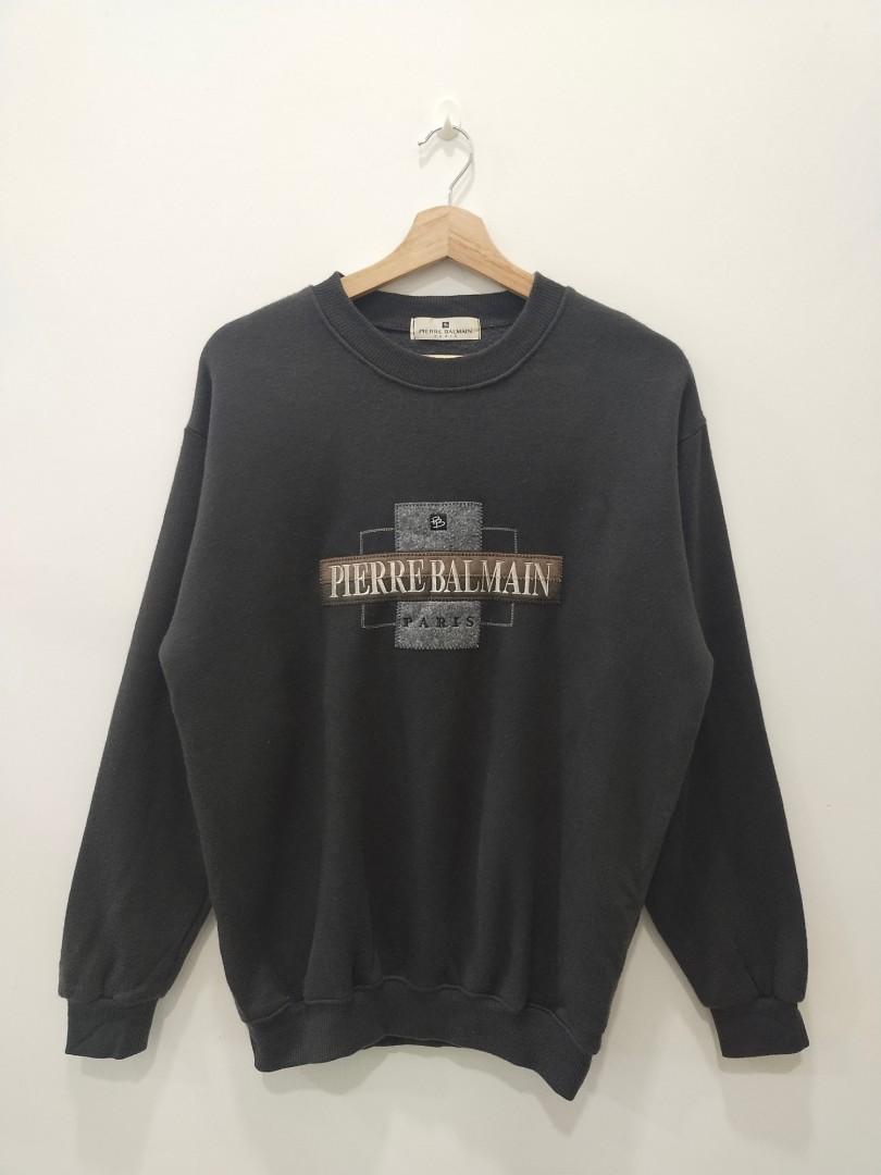 Pierre Balmain Sweatshirt Embroidered Men's Fashion, Tops & Tshirts & Polo Shirts on Carousell