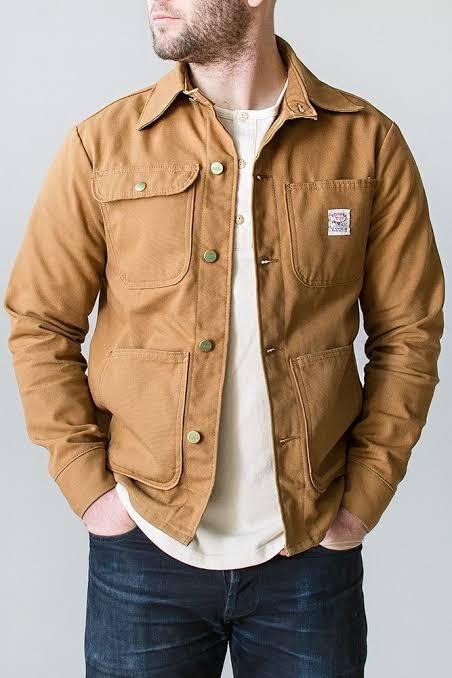 HEADLIGHT BROWN DUCK WORK ならし COAT HD13738
