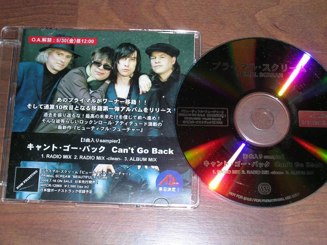 Primal Scream CAN'T GO BACK 罕有日版promo CD single, 興趣及遊戲, 音樂樂器 配件, 音樂與媒體- CD  及DVD - Carousell