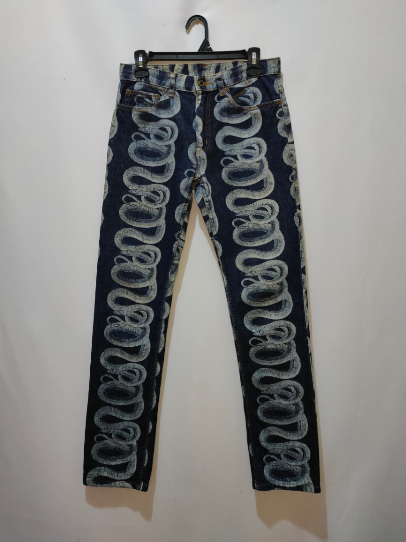 Rare Hysteric Glamour Snake Jeans Made in Japan, Men's Fashion