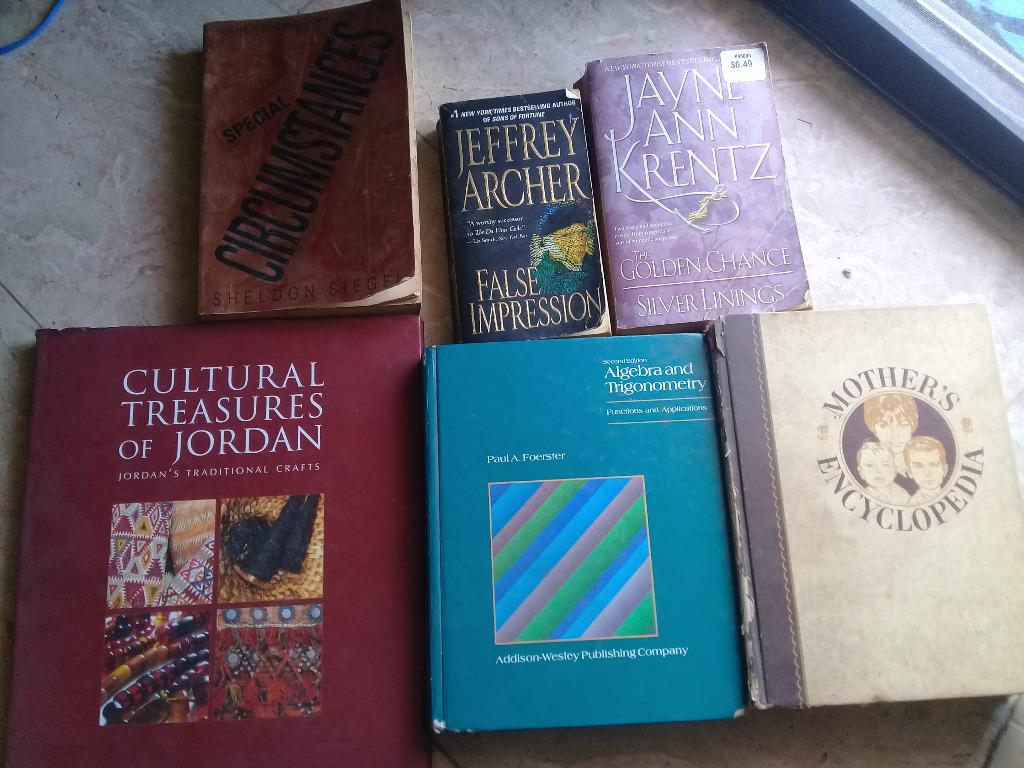 reference books (Category: Textbooks) located in Paranaque City. Submitted by rociarra2019-99005 (Listing ID 1140048980, Image 1). Description: jayne ann krentz 150php special circumstances 300php jeffrey archer 200php mother's encyclopedia 300php algebra & trigonometry 1k.php cultural treasures of jordan 900php pickup.. cash only grab or other services okay but you arrange everything including payment send text.