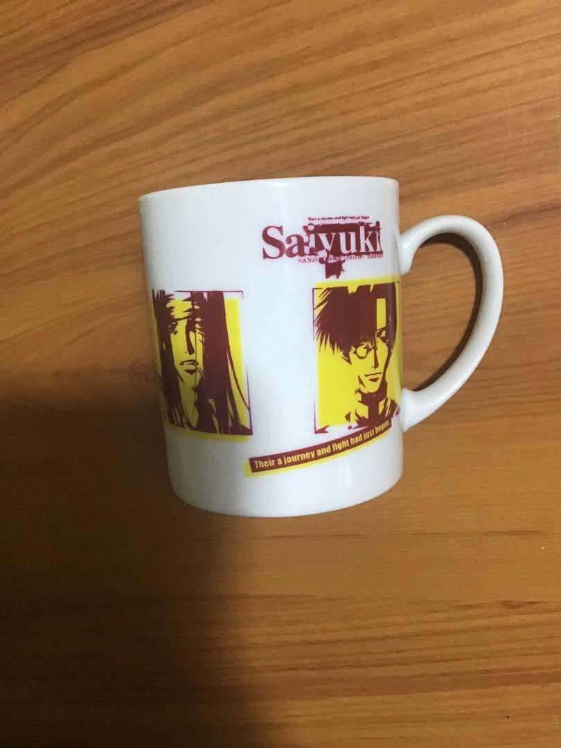 Saiyuki Anime Mug (Category: Coffee & Tea Tableware) located in Manila. Submitted by randomlyyoursph (Listing ID 1140129776, Image 1). Description: Made: Japan Size: Width: 3 inch / Width with Handle: 4.3 inch / Height: 3.5 inch Condition: Like New Location: Manila City SF Not Included.