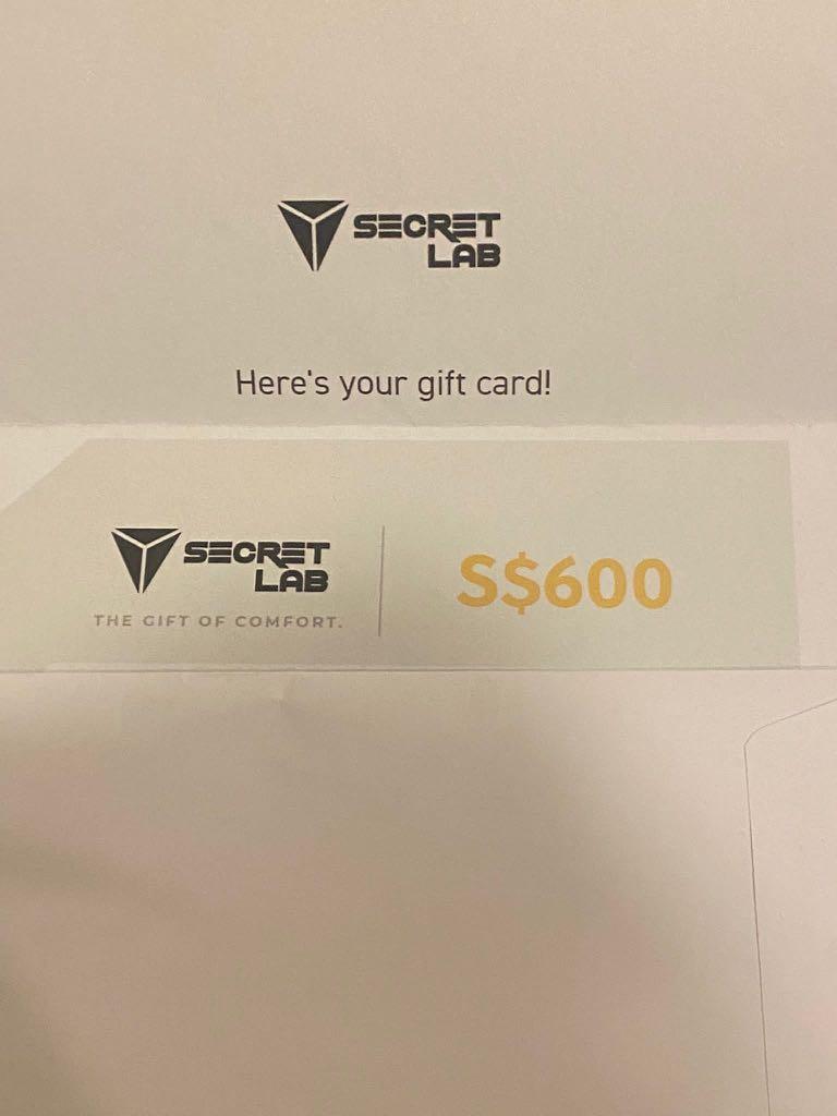 Secret Lab voucher 600 Tickets Vouchers Vouchers on Carousell
