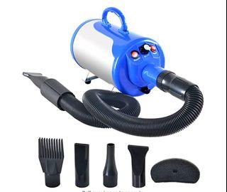 SHELANDY 3.2HP Stepless Adjustable Speed Pet Hair Force Dryer Dog Grooming Blower with Heater, 110V
